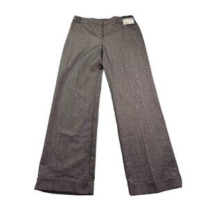 Vintage Y2K Geoffrey Beene Madison Womens Stretch Flare Pants Size 4 Brown